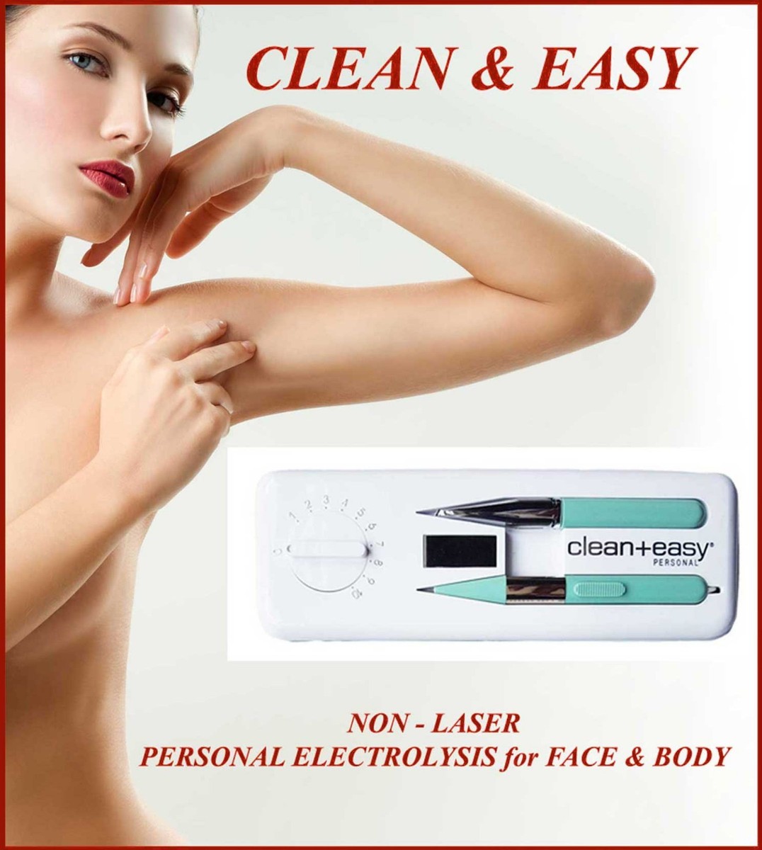 CLEAN EASY PERSONAL DELUXE NON LASER ELECTROLYSIS FACE BODY STYLET  PEN