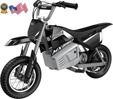 Dirt Rocket MX350 Black with Decals Included 24V Electric-Powered Dirt Bike