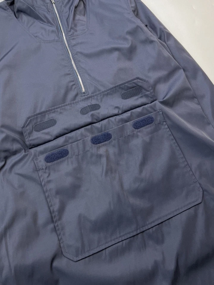 Men's A.P.C. Nylon Cotton Front Pocket Anorak Parka Size S (Y0535) - Image 4 of 4