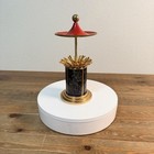 Mid Century Art Deco Enamel Pagoda Cigarette Dispenser Japan