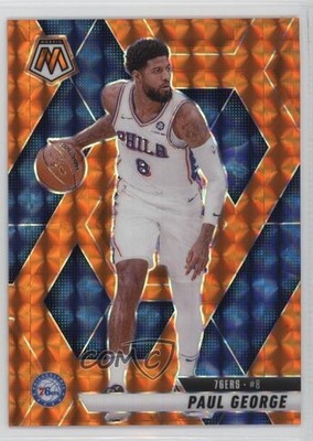 2024-25 Panini Mosaic Orange Mosaic Prizm 189/249 Paul George #14 1d77