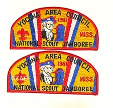 1981 National Scout Jamboree Yocona Area Council JSP set (2) Staff & Part. 202OA
