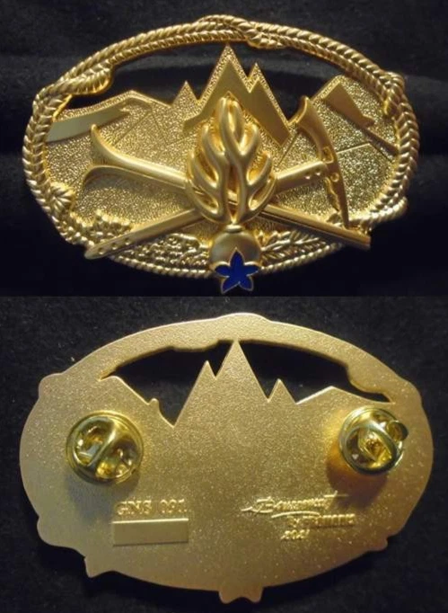 Insigne Vintage Original Gendarmerie Ski Montagne EGM 24/5 Numéroté - Collection Militaire Française