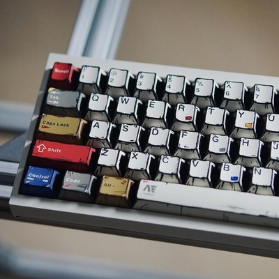 141 PCS Retro PBT Keycaps Japanese Manga Theme Cherry Profile Custom Keycap