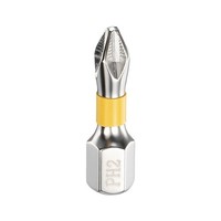"FüR Anti-Slip Phillips Screwdriver Bit PH2 1/4\" Hex Shank 1\" Magnetic Yellow"