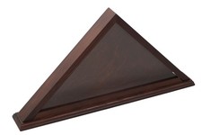 BOÎTE D'EXPOSITION TRIANGULAIRE POUR DRAPEAU ÉTUI BOÎTIER VITRINE CADRE POU