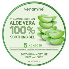 VENAMINE Korean Aloe Vera Soothing  Moisture Gel 10.56 Fl Oz Pack of 1 