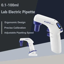 Lab Electric Pipette Controller 0.1-100ml Electronic Pipettor 6 Adjustable Speed