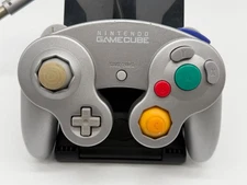 OFFICIAL Nintendo GameCube Wii U Controller DOL-003 Silver 8/10 Stick