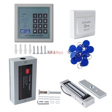 RFID Access Control System Electric Magnetic Door Lock Maglock Switch Keypad Set