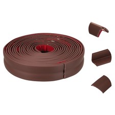 Wall Corner Protector, 0.8 in x 10 ft Peel and Stick Molding Trim, Coffee