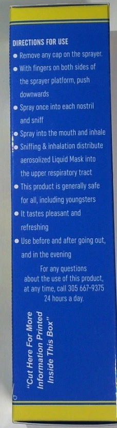 Mascarilla Líquida Yodo - Spray Oral/Nasal (Selecciona 1 para obtener 2 @ $30 Envío GRATIS) Foto 3 de 3