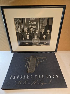 1938 Packard The 12 The Super 8 Brochure & Dealer Advisory ORIGINAL Photograph