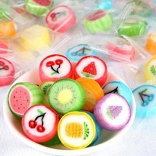 Fruit Slices Candy - Hard Candy Bulk 1 lb Bag of Individually Wrapped Small C...