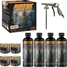 Rintek Urethane Spray-On Truck Bed Liner Kit – Durable Textured Coating – Mix...