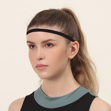 Thin Non Slip Elastic Sport Headband Hair Band with Non Slip Silicone Grip