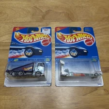 Hot Wheels Racing Metals Series Ramp Truck, And Dragster Set ￼