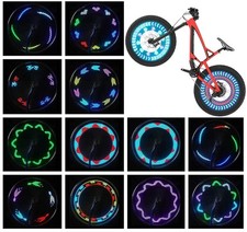 Bike Wheel Lights 2 Pack - Waterproof LED Bicycle Spoke Tire Lights - Great