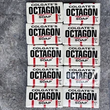 VINTAGE NOS Octagon All-Purpose Soap Bar Large 7oz Colgate  Lot of 10