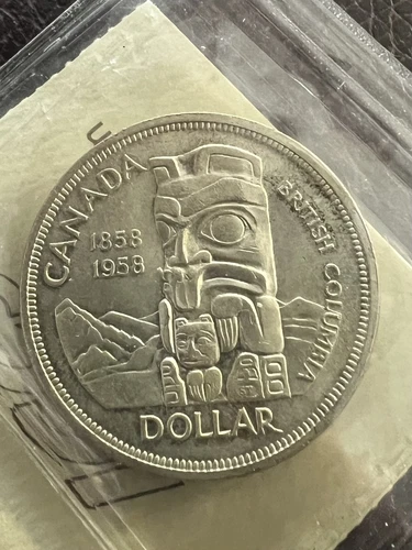 1958 Canada Queen Elizabeth II Silver Dollar, ICCS Certified MS-64   XAH 647