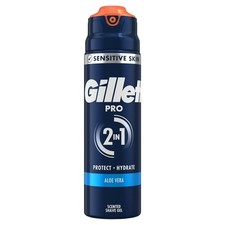 Gillette Pro 2in1 Aloe vera scented Shave Gel - 200ml 45.00 per litre