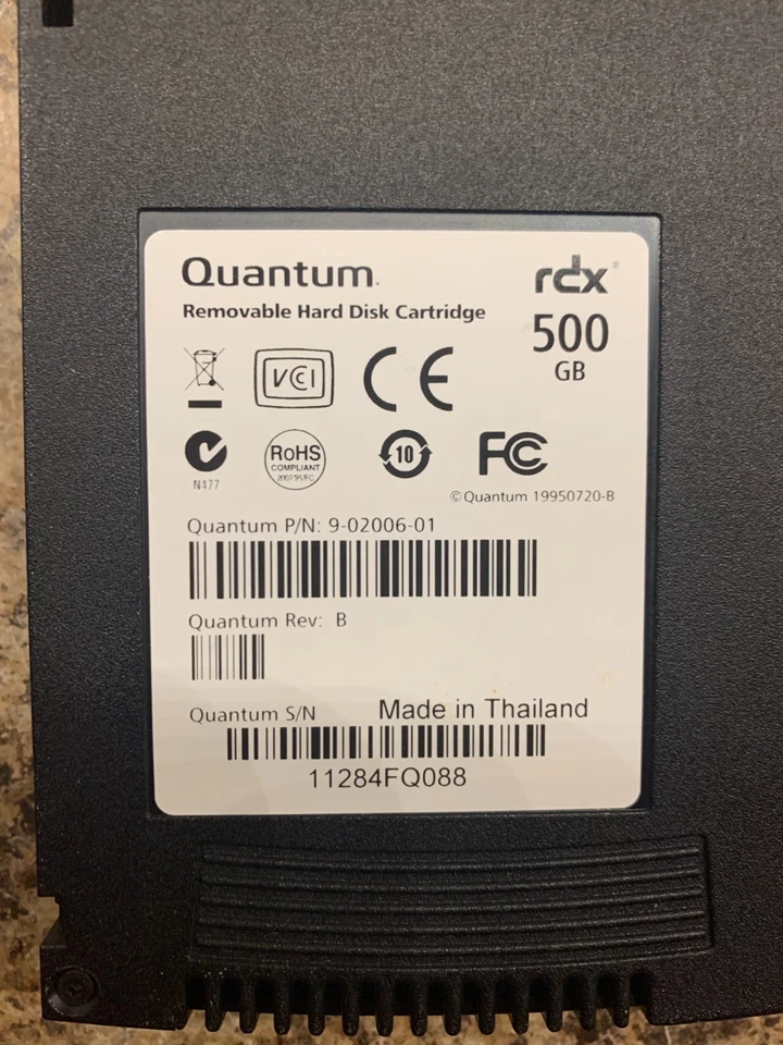 Quantum 500Gb RDX tape - Image 2 of 2