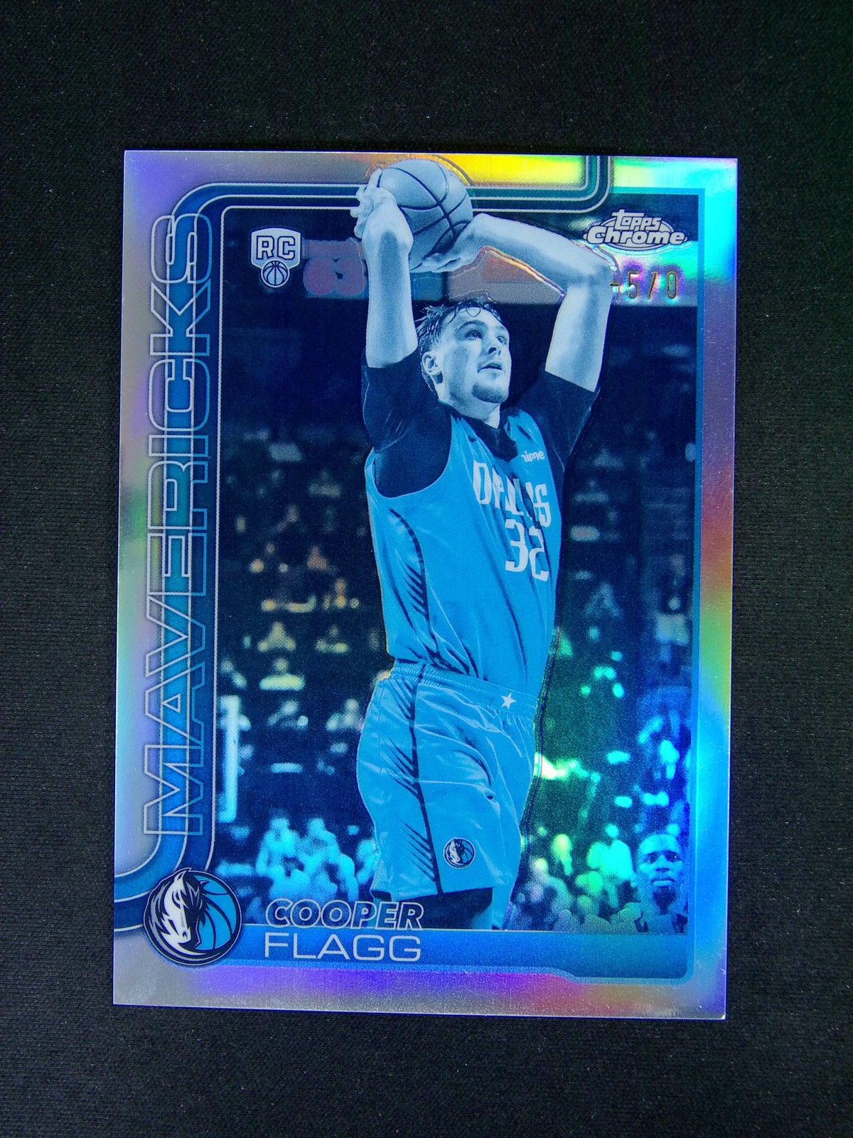 2025-26 Topps Chrome Cooper Flagg #251 RC Rookie Frozenfractor -5/0 SSP