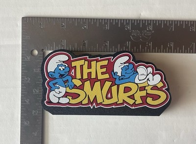 The Smurfs 3D printed UV Printed Logo Shelf Art Comic Collectible