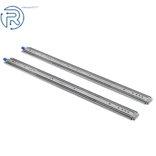 1 Pair 40 Inch With Lock Heavy Duty Drawer Slides 500 Lbs Extension Rails Rail