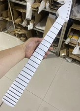 Reverse headstock white gloss 22 frets Maple electric guitar neck for st Body