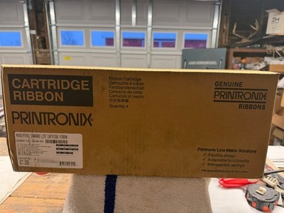 Factory Sealed Box (4) Printronix P8000/P7000 Ex. Life cartridge ribbon 25509-40