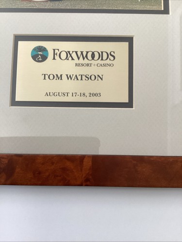 PGA Pro GolferTOM WATSON - AUTOGRAPHED Color Photo 8 X 10 mounted in 20x14 frame - Picture 3 of 4