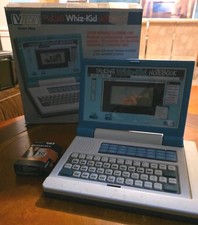 TESTED Vintage Vtech Talking Whiz Kid Notebook Learning Laptop Computer Teal