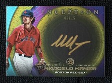 2022 Bowman Inception Gold Rainbow Foil 11/25 Marcelo Mayer #ISS-MM Auto 1v3