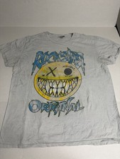 Rockstar Original Smiley Face T Shirt Creepy Punk Skater Grudge Made In USA XL