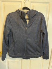 The North Face Ladies Navy Hooded Jacket Size Large