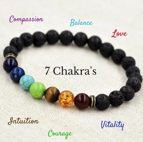 7 Chakra Bracelet Crystal Stones Healing Beads Jewellery Natural Reiki Gift