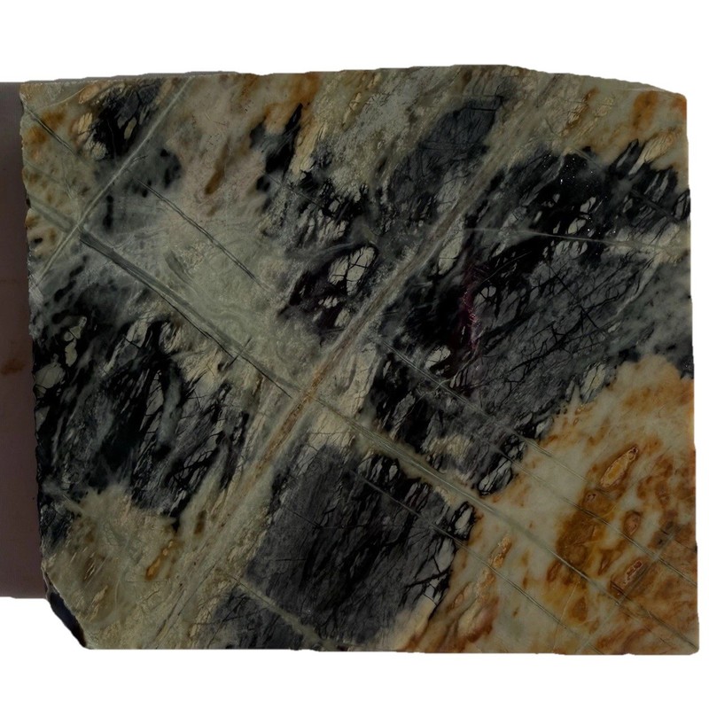 ~0.9”+ Thick UTAH PICASSO MARBLE SLAB ~737g/1.6lb/rough agate jasper cab rock