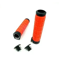 2FastMoto Clamp On Grip Lock Grips - Red - 7/8" 01-24778r