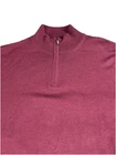 Charles Tyrwhitt Men's Burgundy Merino Wool 1/4 Zip Pullover Sweater Large