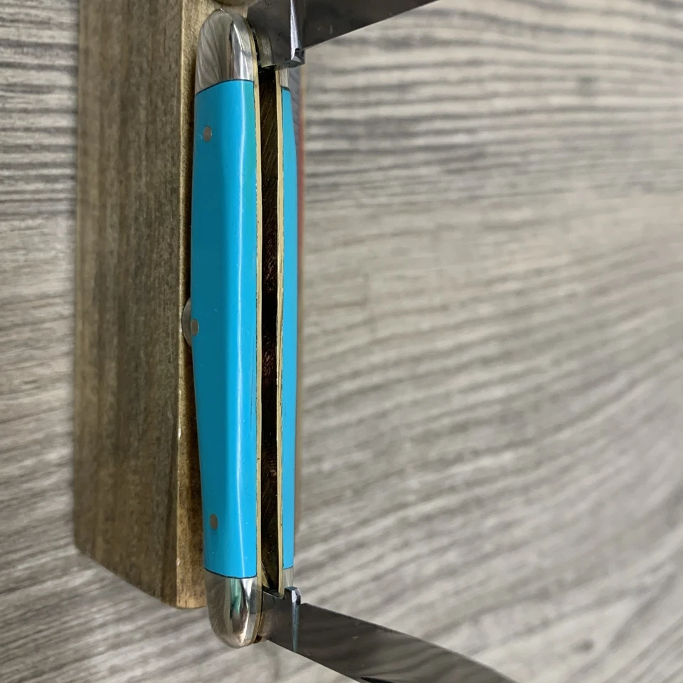 Cuchillo pluma Carl Schlieper ojo alemán Kentucky escudo azul 2 hojas (111) Foto 3 de 4