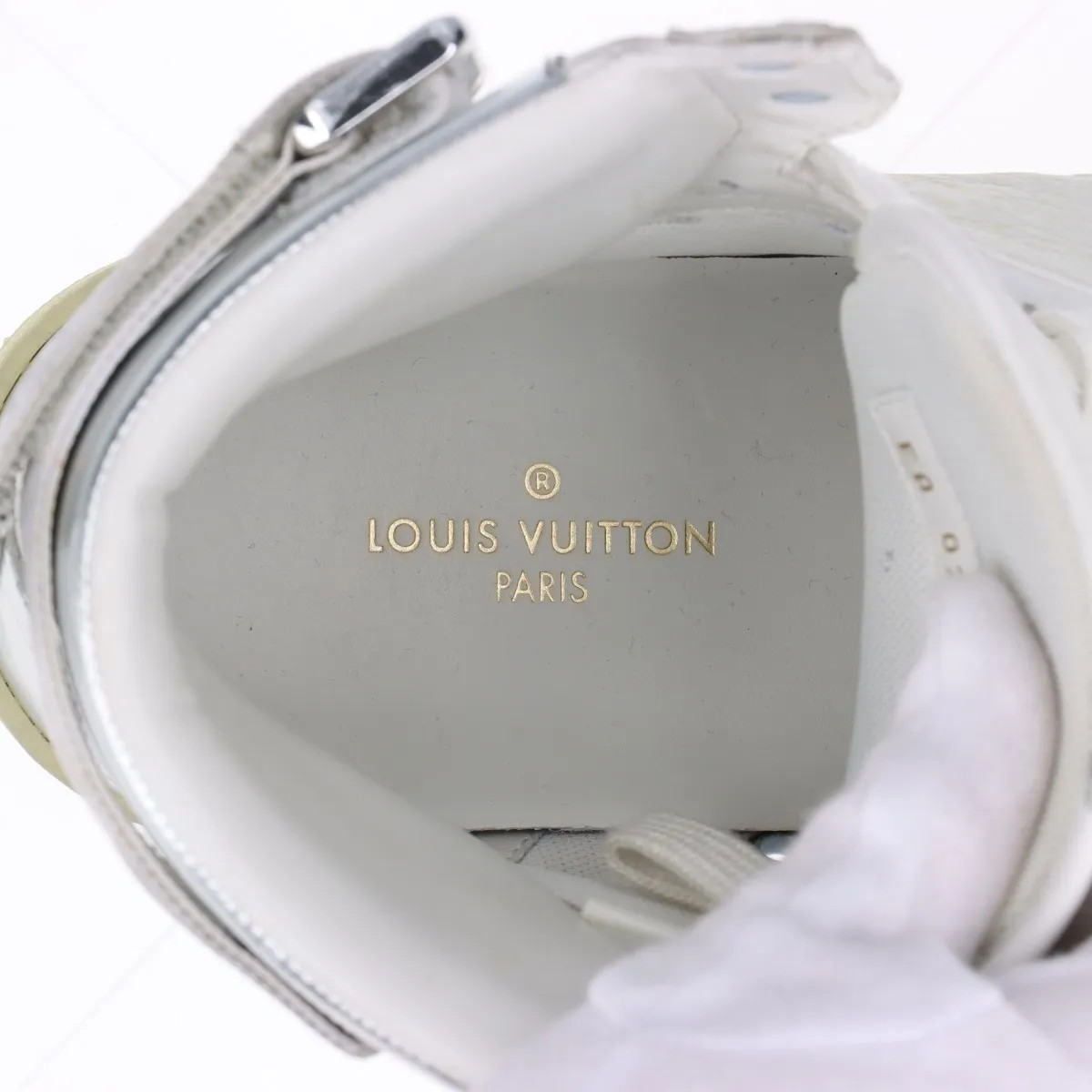 Louis Vuitton Rivoli line 21 years Leather Sneakers 7 Men's White FA0231 Monogra thumbnail 9