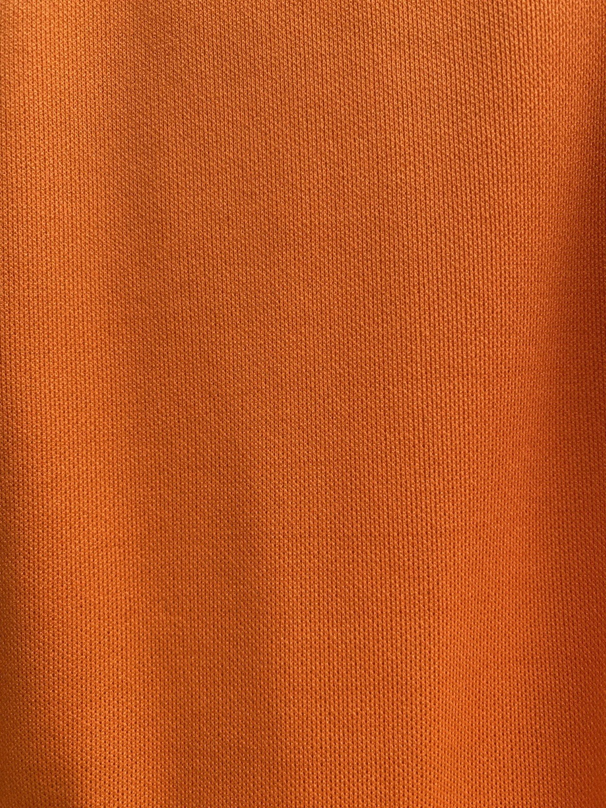 Maxi abito vintage anni 70 elegante Miss California 10 Versace Esque arancione