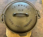 Griswold Large Block No. 8 Cast Iron Baster PN's 2551 & 833