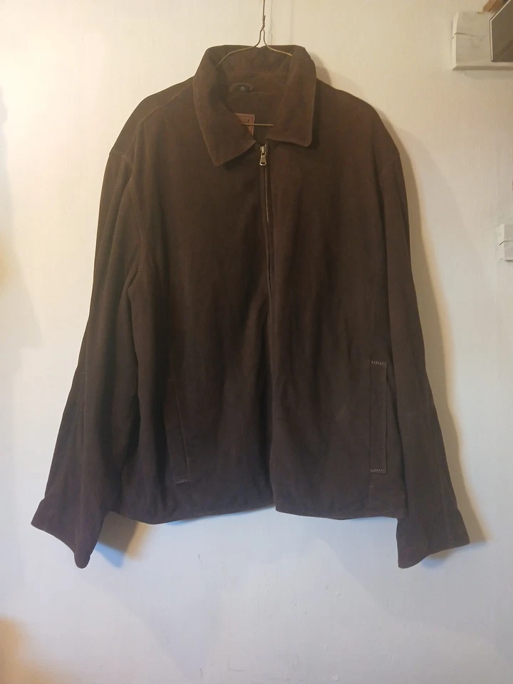 Chaqueta Robert Comstock Vertical Marrón Hombre XL Gamuza  Foto 3 de 4
