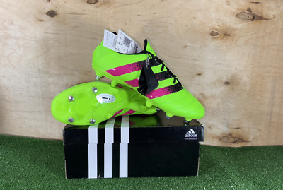 adidas Ace 16.3 SG Leather S75736 Grün Schuhe Stollen Herren Fußball/Soccers