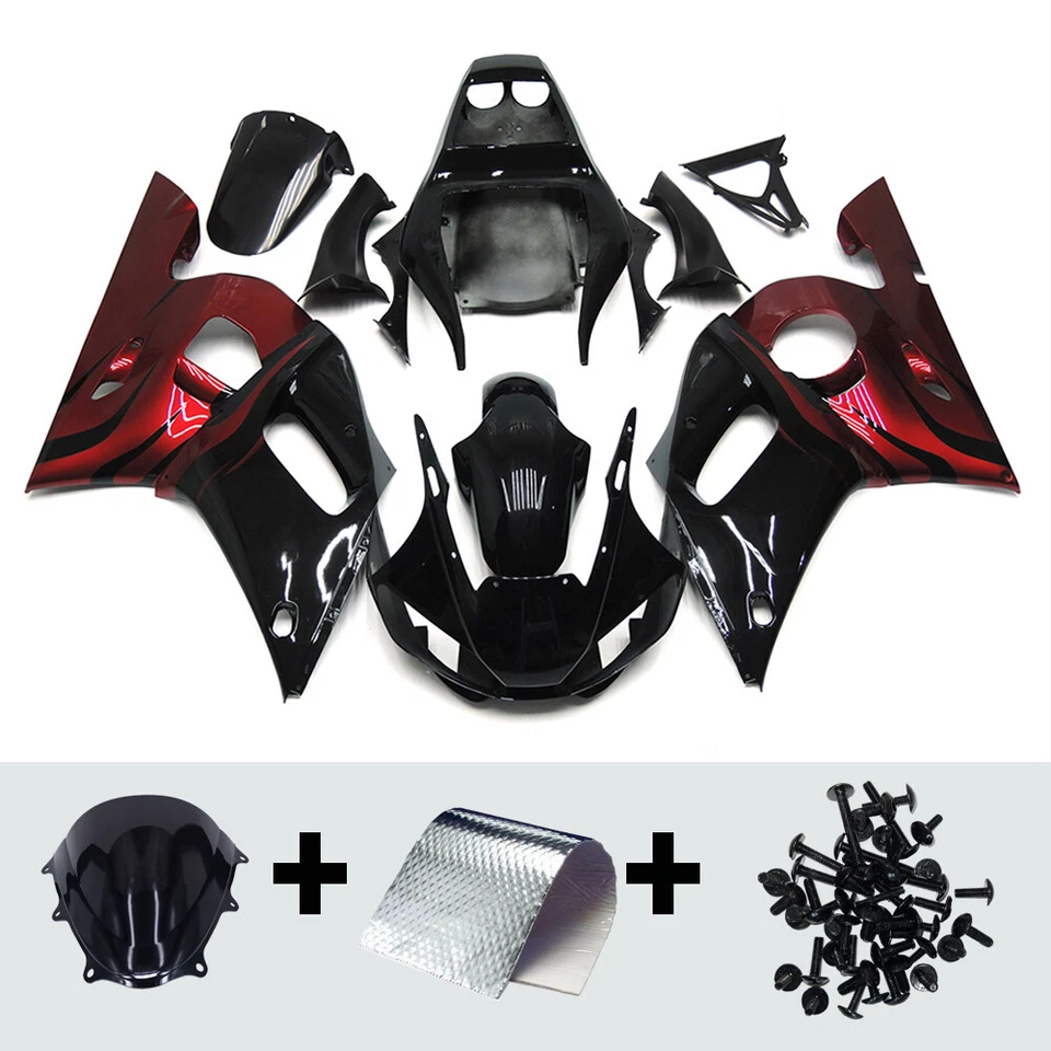 Kit de carenados de inyección para carrocería de plástico ABS Yamaha YZF R6 YZF-R6 1998-2002 Foto 4 de 4