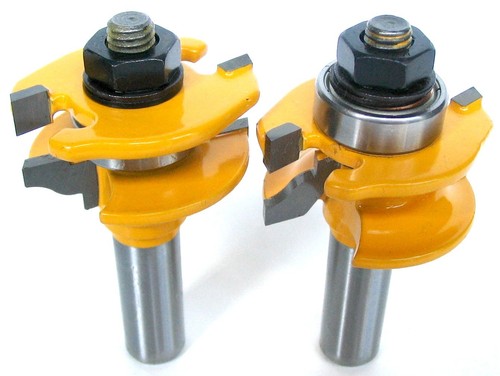 2 Stck. 1/2 Zoll Schaft Roman Ogee Schiene und Holm Router Bit Set S - Bild 12 von 12