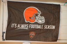NFL FOOTBALL CLEVELAND BROWNS BANNER FLAG SEASON TICKET HOLDER BANNER 