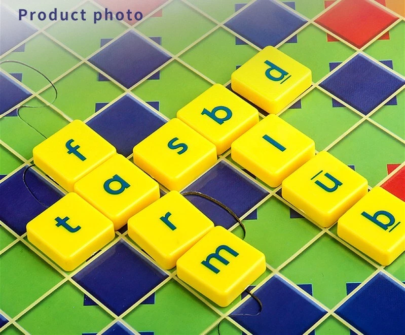 Junior Scrabble Game Family Party Board Game Kids Educational Toy AU Stock - Image 4 of 4